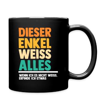 Enkel - Tasse einfarbig - Schwarz - Rechts