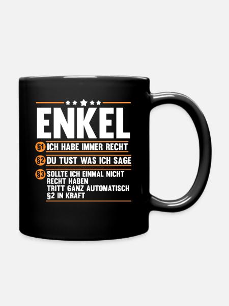 Enkel - Tasse einfarbig - Schwarz