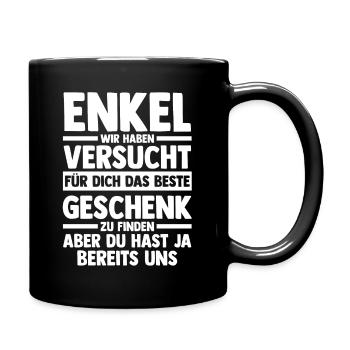 Enkel - Tasse einfarbig - Schwarz - Rechts