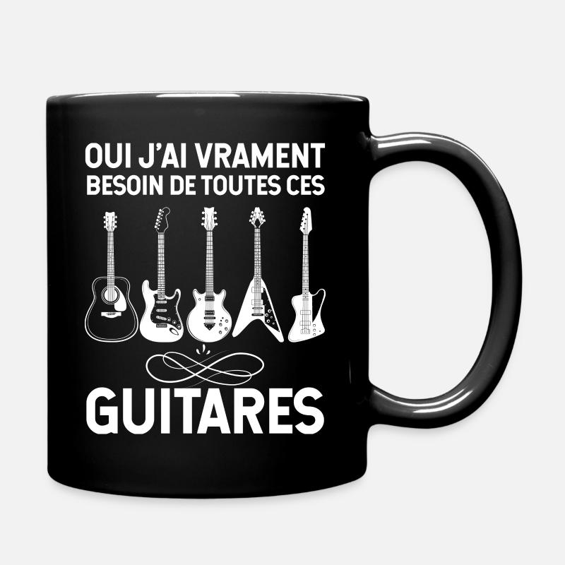 Musicien Tu As Le Choix De Tes Guitares - Mug uni - noir