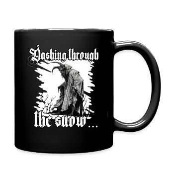 Krampus T-Shirt Süddeutscher Weihnachtsmann - Tasse einfarbig - Schwarz - Rechts