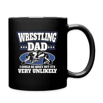 Cadeaux pour les hommes Lutte libre Papa - Mug uni - noir - Droite