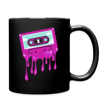 80's Cassette Tape 1990s Pencil Winding Cassette - Full Colour Mug - black - Right