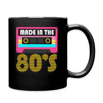 Musique des années 80 - Mug uni - noir - Droite