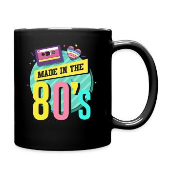 Musique des années 80 - Mug uni - noir - Droite