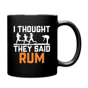 I thought they were rumbling - Full Colour Mug - black - Right