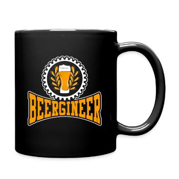 Bierbrauer - Tasse einfarbig - Schwarz - Rechts