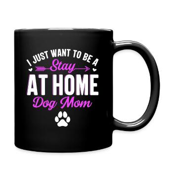 Je veux juste être une maman chien - Mug uni - noir - Droite