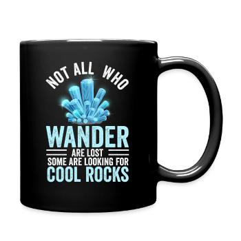 Wandern Sie auf der Suche nach coolen Felsen - Tasse einfarbig - Schwarz - Rechts