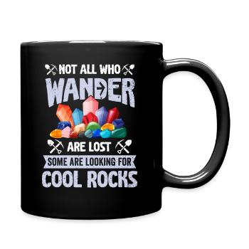 Wandern Sie auf der Suche nach coolen Felsen - Tasse einfarbig - Schwarz - Rechts