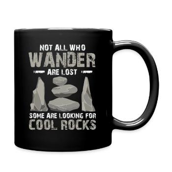 Wandern Sie auf der Suche nach coolen Felsen - Tasse einfarbig - Schwarz - Rechts