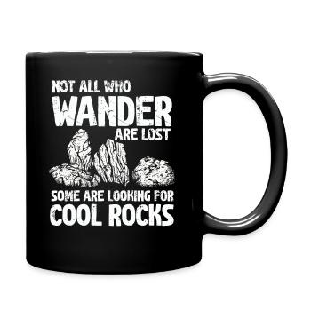 Wandern Sie auf der Suche nach coolen Felsen - Tasse einfarbig - Schwarz - Rechts