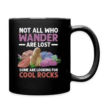 Wandern Sie auf der Suche nach coolen Felsen - Tasse einfarbig - Schwarz - Rechts
