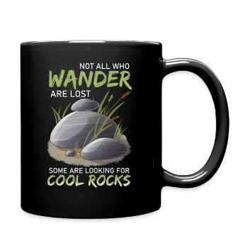 Wandern Sie auf der Suche nach coolen Felsen - Tasse einfarbig - Schwarz - Rechts