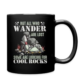 Wandern Sie auf der Suche nach coolen Felsen - Tasse einfarbig - Schwarz - Rechts