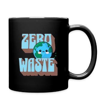zero waste - Full Colour Mug - black - Right