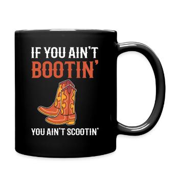 Western Cowboy-Stiefel Viehzüchter - Tasse einfarbig - Schwarz - Rechts