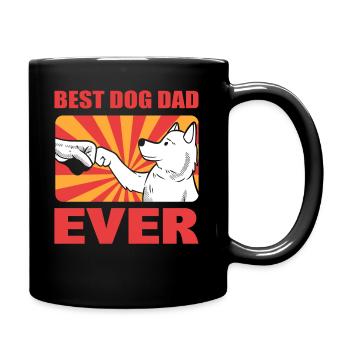 Best Dog Dad Ever Beagle Dad - Tasse einfarbig - Schwarz - Rechts