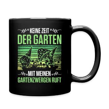 Gartenzwerg Für Gartenzwerg Liebhaber Gärtner Lust - Tasse einfarbig - Schwarz - Rechts