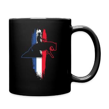 Horse & Western Rider | Western Horseback Riding - Full Colour Mug - black - Right