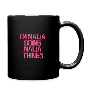 I'm Malia doing Malia things - Tasse einfarbig - Schwarz - Rechts