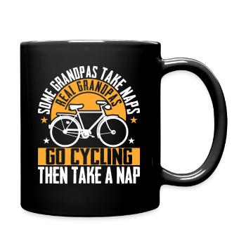 Manche Großväter Machen Nickerchen Ich Fahre Rad - Tasse einfarbig - Schwarz - Rechts