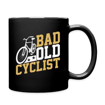 Schlechter Alter Fahrrad Fahrer - Tasse einfarbig - Schwarz - Rechts