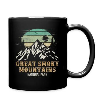 Great Smoky Mountains National Park Merchandise - Full Colour Mug - black - Right