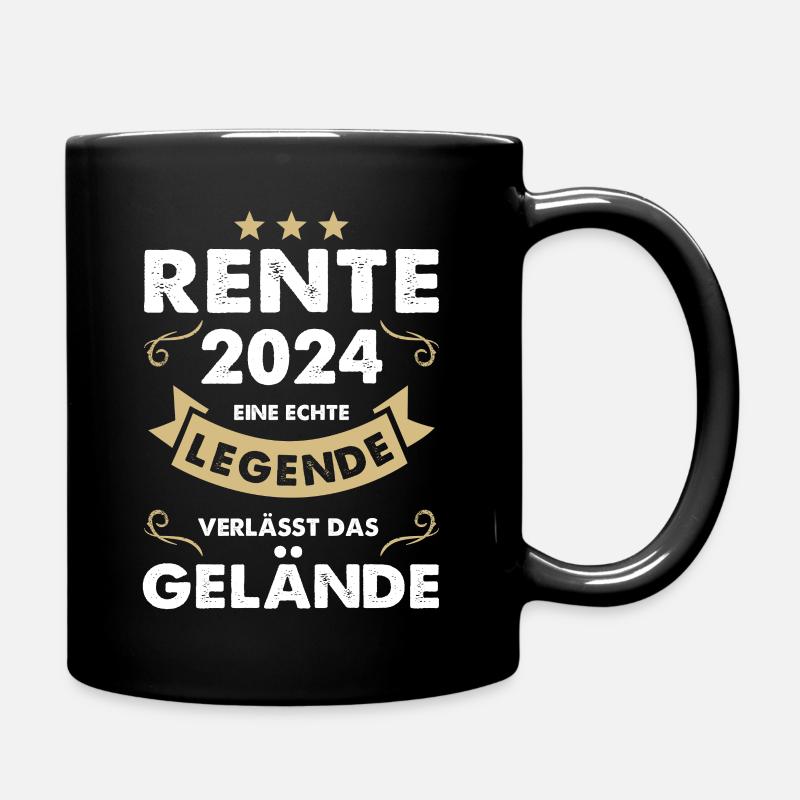 RENTE 2024 - EINE LEGENDE VERLÄSST DAS GELÄNDE! - Tasse einfarbig - Schwarz