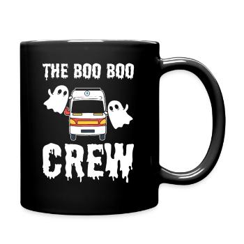 The Boo Boo Crew Krankenwagenfahrer - Tasse einfarbig - Schwarz - Rechts