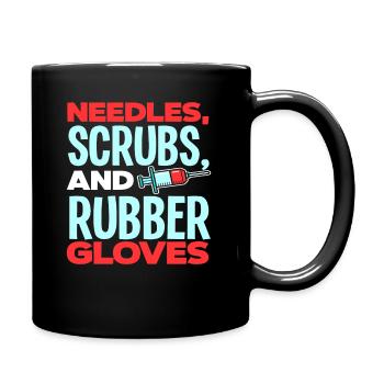 Puncture force - Full Colour Mug - black - Right