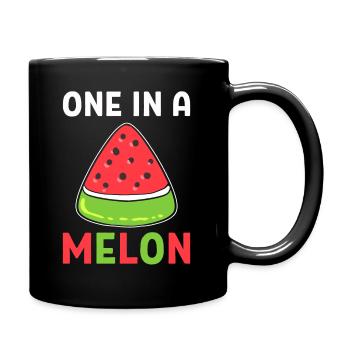 One In A Melon Obstverkäufer - Tasse einfarbig - Schwarz - Rechts