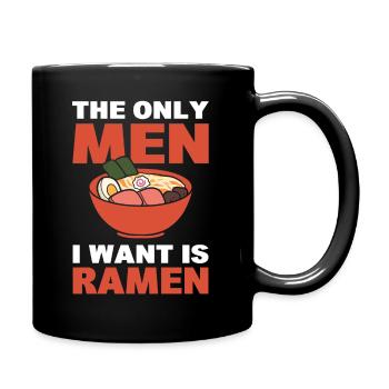 Ramen-Nudeln Ramenliebhaber - Tasse einfarbig - Schwarz - Rechts