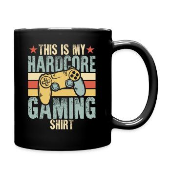 Das Ist Mein Hardcore Gaming - Tasse einfarbig - Schwarz - Rechts