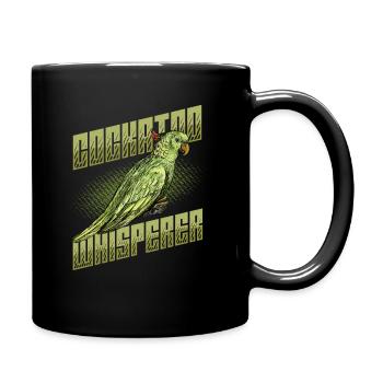 Kakaduflüsterer, Kakadu, Vogel - Tasse einfarbig - Schwarz - Rechts