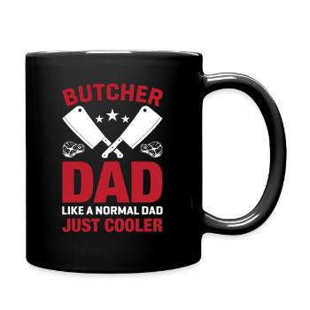 Butcher Father Cool Dad Butcher Shop - Full Colour Mug - black - Right