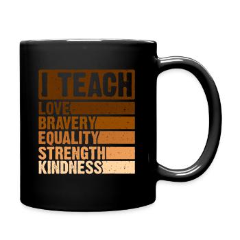 Célébrez le Mois de l’histoire des Noirs J’enseigne aux Noirs - Mug uni - noir - Droite