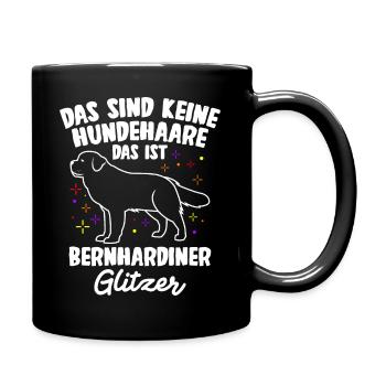 Das Sind Keine Hunde Haare Das Ist Bernhardiner Gl - Tasse einfarbig - Schwarz - Rechts
