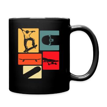 Cadeau Skateboarder Skateboarder - Mug uni - noir - Droite