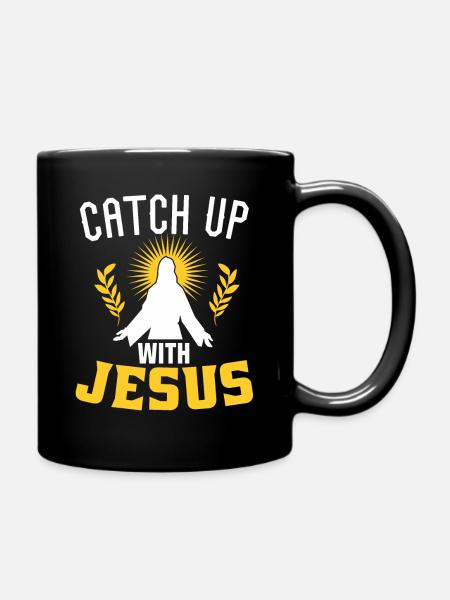 Rattraper Jésus - Mug uni - noir
