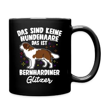 Das Sind Keine Hunde Haare Das Ist Bernhardiner Gl - Tasse einfarbig - Schwarz - Rechts
