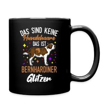 Bernhardiner Hundebesitzer Hund Geschenk Hundefan - Tasse einfarbig - Schwarz - Rechts