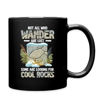 Wandern Sie auf der Suche nach coolen Felsen - Tasse einfarbig - Schwarz - Rechts