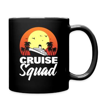 Cruise Squad Kapitän - Tasse einfarbig - Schwarz - Rechts