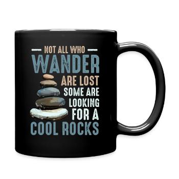 Wandern Sie auf der Suche nach coolen Felsen - Tasse einfarbig - Schwarz - Rechts