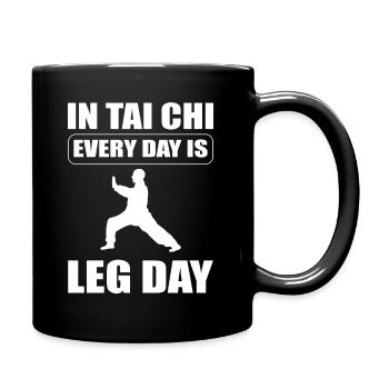 Tai Chi Kampfkunst Tai Chi Meister - Tasse einfarbig - Schwarz - Rechts