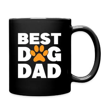 Meilleur père de chien - Mug uni - noir - Droite