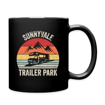 Vintage Retro Sunnyvale Trailer Park - Mug uni - noir - Droite