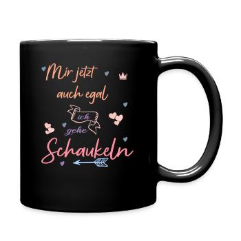 Je m’en fiche, je vais balancer - Mug uni - noir - Droite