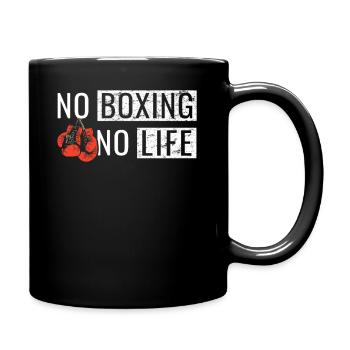 No Boxing No Life Martial Arts Boxing - Full Colour Mug - black - Right